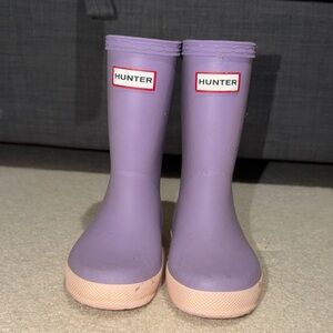 Hunter Kids Purple Rain Boots